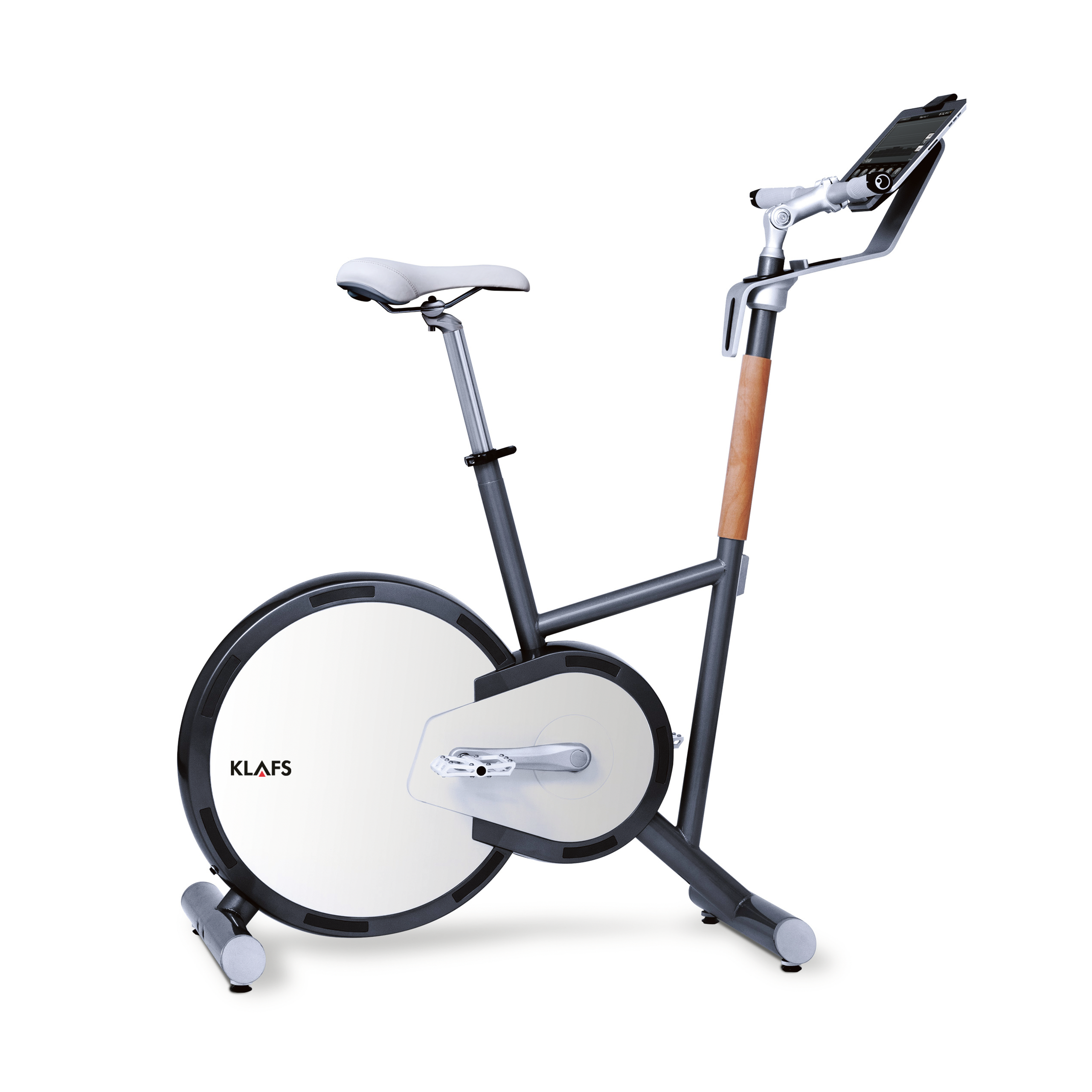 ACT ERGOMETER 210 ACT ERGOMETER s tablico sobno kolo, na katerega lahko namestite katero koli pametno napravo (iOs ali Android)