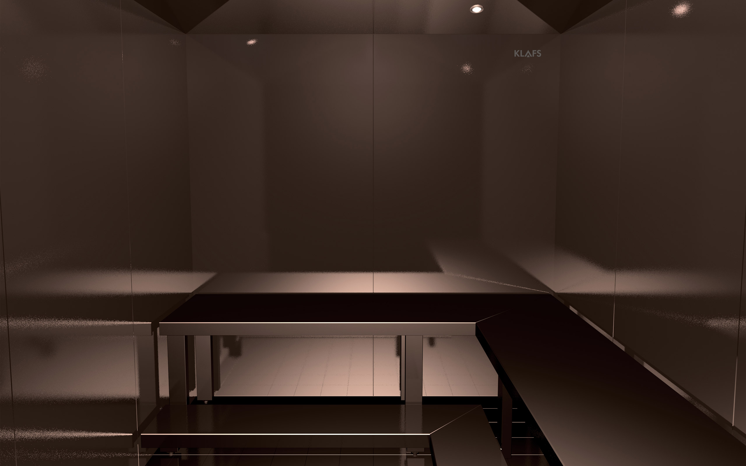 Parna Turška savna Klafs D6 - črna savna