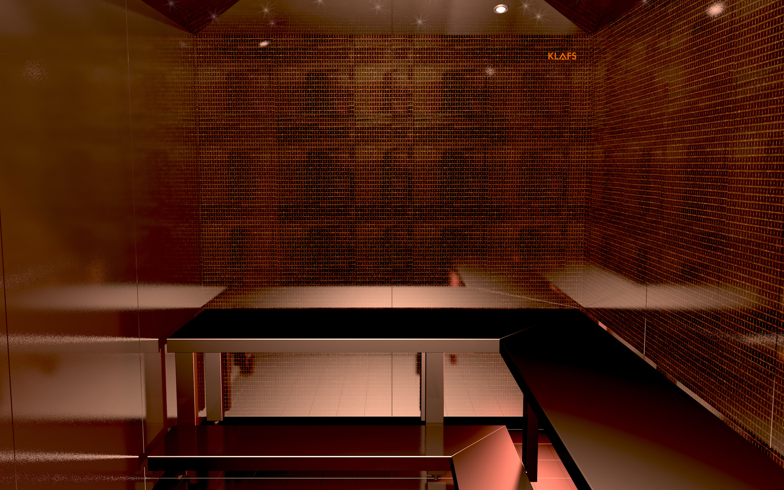 Parna Turška savna Klafs D6 - rjava diamond savna